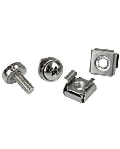 StarTech.com 100 Pkg M5 Mounting Screws and Cage Nuts for Server Rack Cabinet