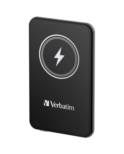 Verbatim Charge 'n' Go Magnetic Wireless Power Bank 5000mAh Black