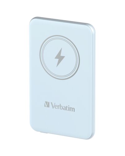 Verbatim Charge 'n' Go Magnetic Wireless Power Bank 5000mAh Blue