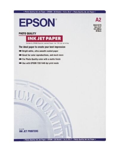 Epson Photo Quality Ink Jet Paper, DIN A2, 102g/m², 30 Sheets