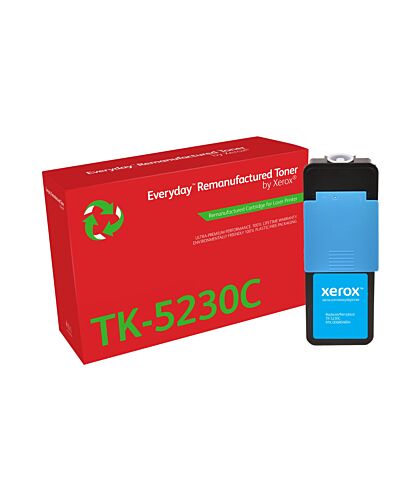Everyday Remanufactured Everyday™ Cyan Remanufactured Toner by Xerox compatible with Kyocera TK-5230C, Standard capacity
