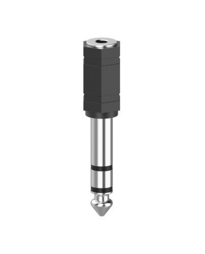 Hama 00205194 cable gender changer 3.5mm 6.3mm Black, Silver