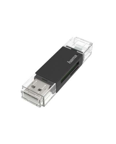 Hama 00200130 card reader USB/Micro-USB Black