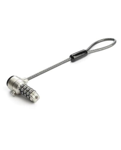 StarTech.com Universal Laptop Cable Lock Expansion Loop - 6” (15cm) Anti Theft 4-Digit Combination K-Slot Lock - Computer Security Cable to Create Twin/Multi-Head Lock for Multiple Devices