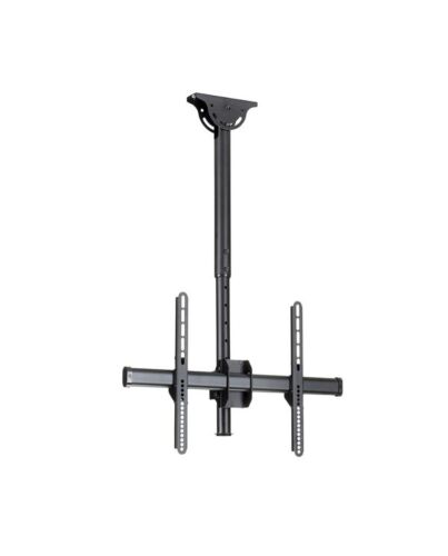 StarTech.com TV Ceiling Mount - Full-Motion Universal Hanging Single Screen Mount with Adjustable Telescopic Short Pole - Tilt / Swivel - VESA Bracket for 32”-75