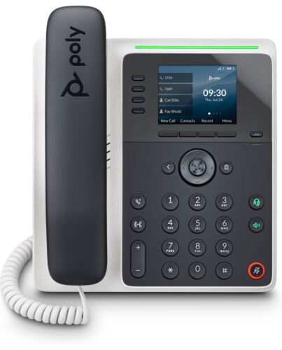 POLY Edge E220 IP Phone and PoE-enabled