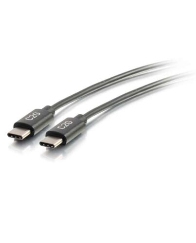 C2G 0.9m (3ft) USB C Cable - USB 2.0 (3A) - M/M USB Type C Cable - Black