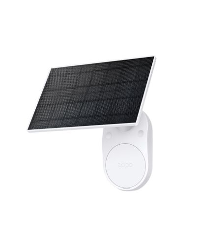 TP-Link Tapo Solar Panel SPEC: 5.2V 2.5W FEATURE: Type-C Charging Port, Non-Stop Power, Flexible Solar Installation, Works with Battery Camera, 4m Charging Cable(Total), Weatherproof (IP65) TAPO A201