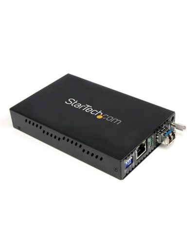 StarTech.com 1000 Mbps Gigabit Single e Fiber Media Converter LC 40 km ET1000S40LC2