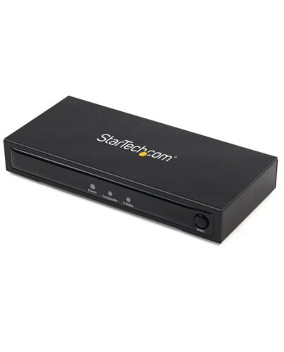 StarTech.com S-Video or Composite to HDMI Converter with Audio - 720p - NTSC and PAL