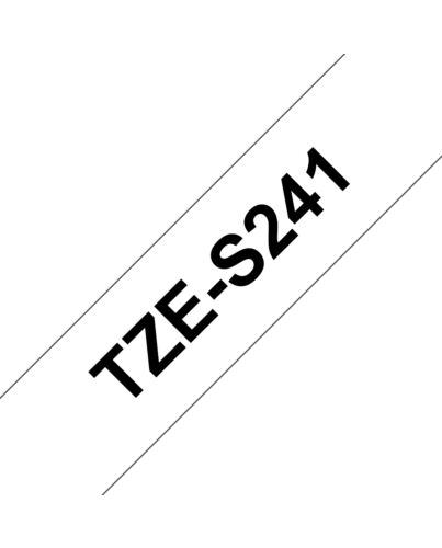 Brother TZE-S241 label-making tape Black on white TZ