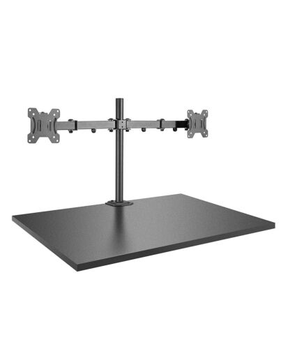 Lindy Dual Display Bracket with Pole and Desk Clamp
