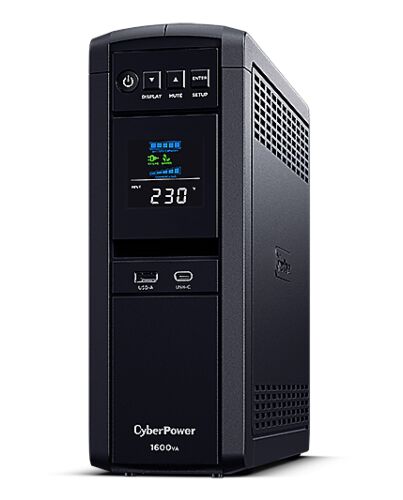 CyberPower CP1600EPFCLCD-UK uninterruptible power supply (UPS) Line-Interactive 1.6 kVA 1000 W 6 AC outlet(s) CP1600EPFCLCD-UK