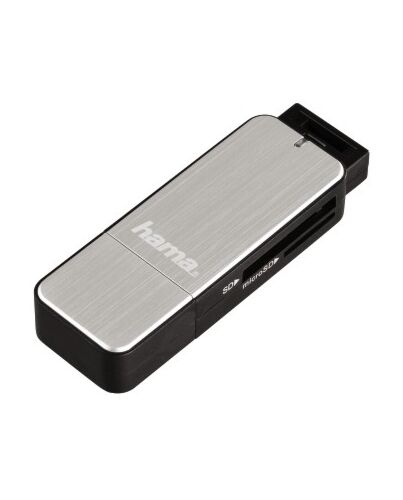 Hama 123900 card reader USB 3.2 Gen 1 (3.1 Gen 1) Black, Silver