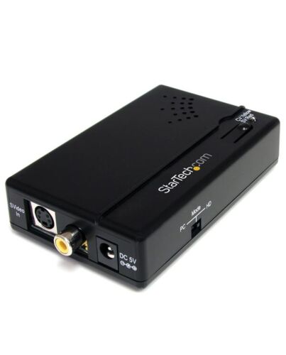 StarTech.com Composite and S-Video to HDMI Converter with Audio