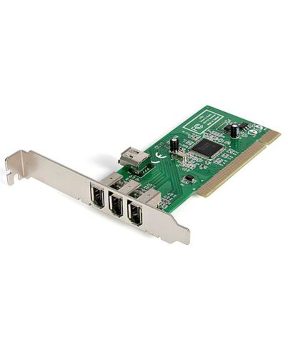 StarTech.com 4 port PCI 1394a FireWire Adapter Card - 3 External 1 Internal PCI1394MP
