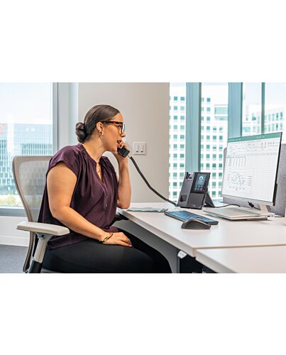 POLY CCX 505 Business Media Phone for Microsoft Teams and PoE-enabled