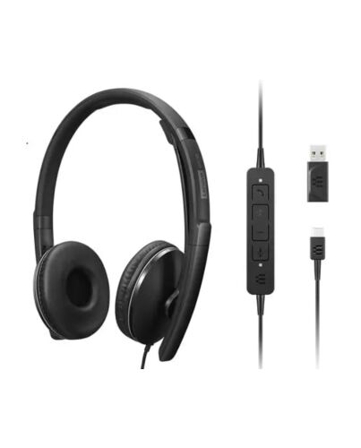 Lenovo 4XD1M39029 headphones/headset Wired Head-band USB Type-C Black