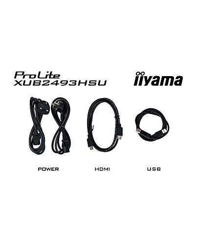 iiyama 24” IPS technology panel with USB hub and 100Hz refresh rate and 150mm height adjustable stand