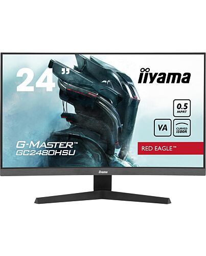 iiyama G-MASTER Immerse yourself in the game with the curved GC2480HSU Red Eagle with 180Hz refresh rate