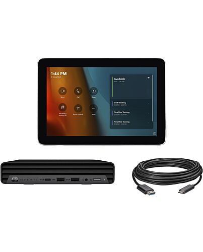 POLY Microsoft Teams Room Base Kit HP Mini PC with GC8 10m USB cable (ABU)