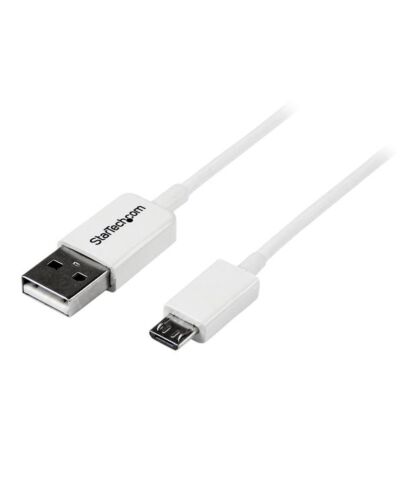 StarTech.com 0.5m White Micro USB Cable - A to Micro B USBPAUB50CMW