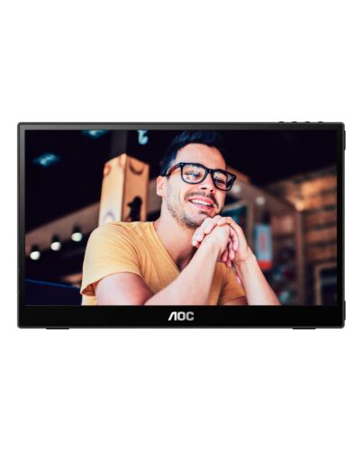AOC 16T3EA portable TV/monitor Black 39.6 cm (15.6