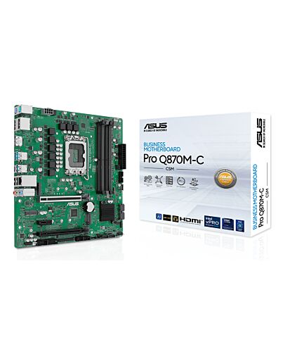 ASUS PRO Q870M-C-CSM Intel Q870 LGA 1851 (Socket V1) micro ATX 90MB1KEP-M0EAYC