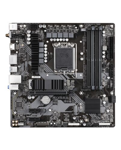 GIGABYTE B760M DS3H AX DDR4 Motherboard - Supports Intel Core 14th Gen CPUs, 6+2+1 Phases Digital VRM, up to 5333MHz DDR4 (OC), 2xPCIe 4.0 M.2, Wi-Fi 6E, 2.5GbE LAN, USB 3.2 Gen2