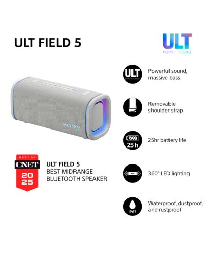 Sony Ult Field 5 Stereo portable speaker White SRSULT50W.CE7