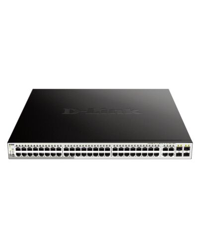 D-Link 52-Port PoE Gigabit Smart Managed Switch including 4 x 100/1000Mbps Combo Ports