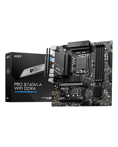 MSI PRO B760M-A WIFI DDR4 motherboard Intel B760 LGA 1700 micro ATX