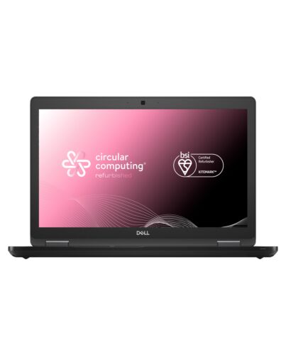 Circular Computing BSI certified Dell Latitude 5590 Refurbished Laptop, intel core i7 8th Gen, 16GB, 256GB SSD, 15.6