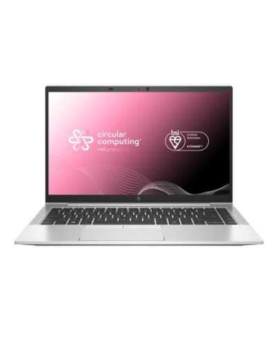 Circular Computing BSI certified HP EliteBook 840 G7 Refurbished Laptop, Intel Core i7 10th Gen, 16GB, 256GB SSD, 14” Full HD, Windows 11 Pro. The highest quality refurbished laptops in the world.