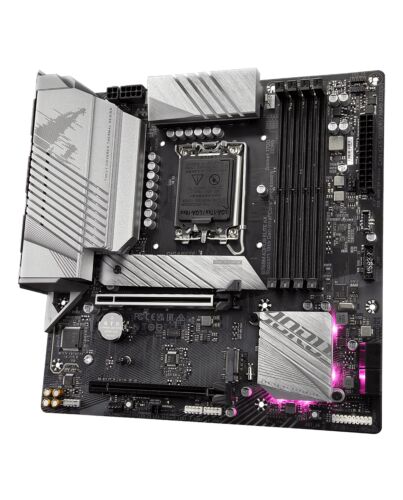 GIGABYTE B760M AORUS ELITE AX Motherboard - Supports Intel Core 14th Gen CPUs, 12*+1+1 Phases Digital VRM, up to 7800MHz DDR5 (OC), 2xPCIe 4.0 M.2, Wi-Fi 6E, 2.5GbE LAN, USB 3.2 Gen 2