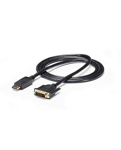 StarTech.com 6ft (1.8m) DisplayPort to DVI Cable, DisplayPort to DVI Adapter Cable, Passive DP to DVI-D Video Converter, 1080p - Replacement for DP2DVIMM6 DP2DVI2MM6