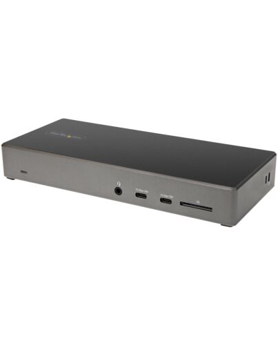 StarTech.com USB C Dock - Triple 4K Monitor USB Type-C Docking Station - 100W Power Delivery - DP 1.4 Alt Mode & DSC, 2x DisplayPort 1.4/HDMI 2.0 - 6xUSB (2x 10Gbps) - Windows/Chrome