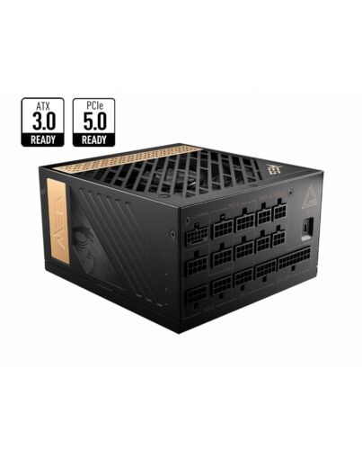 MSI MEG AI1300P PCIE5 power supply unit 1300 W 24-pin ATX ATX Black