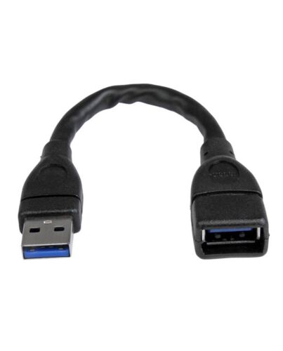 StarTech.com USB 3.0 A-to-A extension cable - 6 in, black