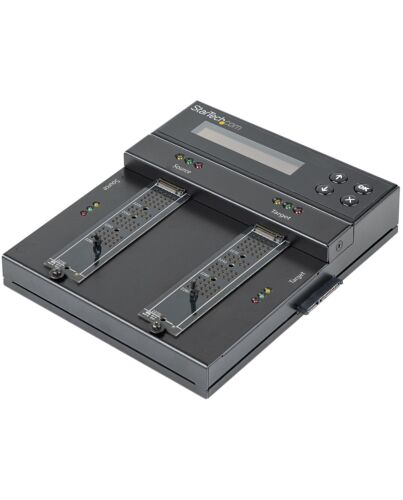 StarTech.com Standalone M.2 SATA & M.2 NVMe Duplicator and Eraser - HDD/SSD Cloner/Wiper for M.2 PCIe AHCI/NVMe, M.2 SATA, 2.5/3.5
