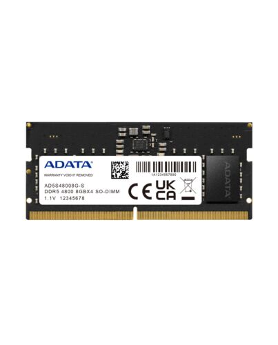 ADATA AD5S48008G-S memory module 8 GB 1 x 8 GB DDR5 4800 MHz ECC