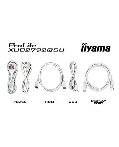 iiyama ProLite 27” QHD IPS technology panel with USB hub and 100Hz refresh rate and 150mm height adjustable stand
