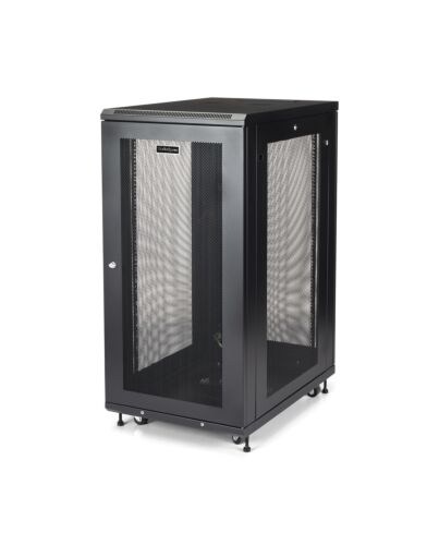 StarTech.com 4-Post 24U Server Rack Cabinet, Lockable 19