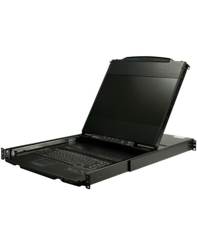 StarTech.com Dual Rail Rackmount KVM Console HD 1080p - Single Port DVI/VGA KVM w/17