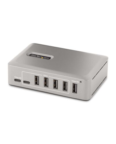 StarTech.com 10-Port USB-C Hub - 8x USB-A/2x USB-C - Self-Powered w/65W Power Supply - USB 3.1 10Gbps - Desktop/Laptop USB Hub w/USB-IF Certified 3ft Locking Cable, USB C Hub