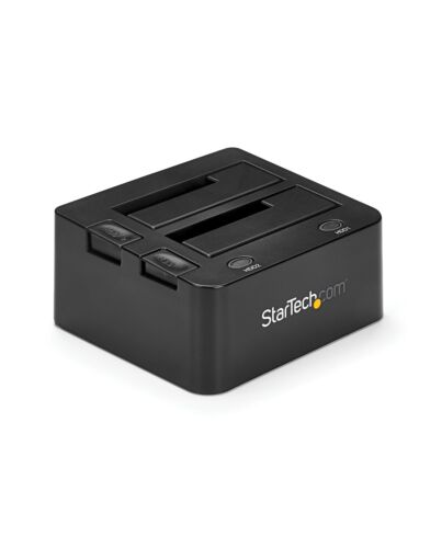 StarTech.com Dual-Bay USB 3.0 to SATA Hard Drive Docking Station, USB Hard Drive Dock, External 2.5/3.5