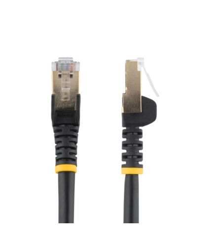 StarTech.com 5m CAT6a Ethernet Cable - 10 Gigabit Shielded Snagless RJ45 100W PoE Patch Cord - 10GbE STP Network Cable w/Strain Relief - Black Fluke Tested/Wiring is UL Certified/TIA