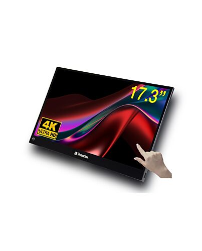 Verbatim Portable Touchscreen Monitor Ultra HD 4K - 17.3”