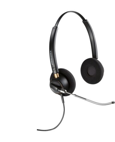 POLY EncorePro 520V Binaural Headset VoiceTube +Quick Disconnect