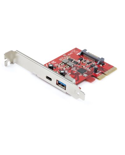 StarTech.com 2-Port 10Gbps USB-A & USB-C PCIe Card - USB 3.1 Gen 2 PCI Express Type C/A Host Controller Card Adapter - USB 3.2 Gen 2x1 PCIe Expansion Add-On Card - Windows, macOS, Linux PEXUSB311AC3